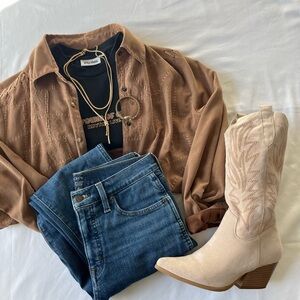 J. Crew High Rise Women Jeans in Classic Blue